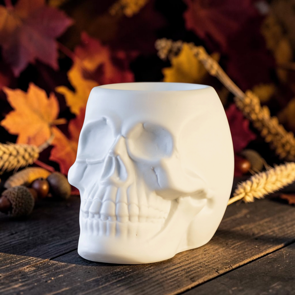Skull wax warmer