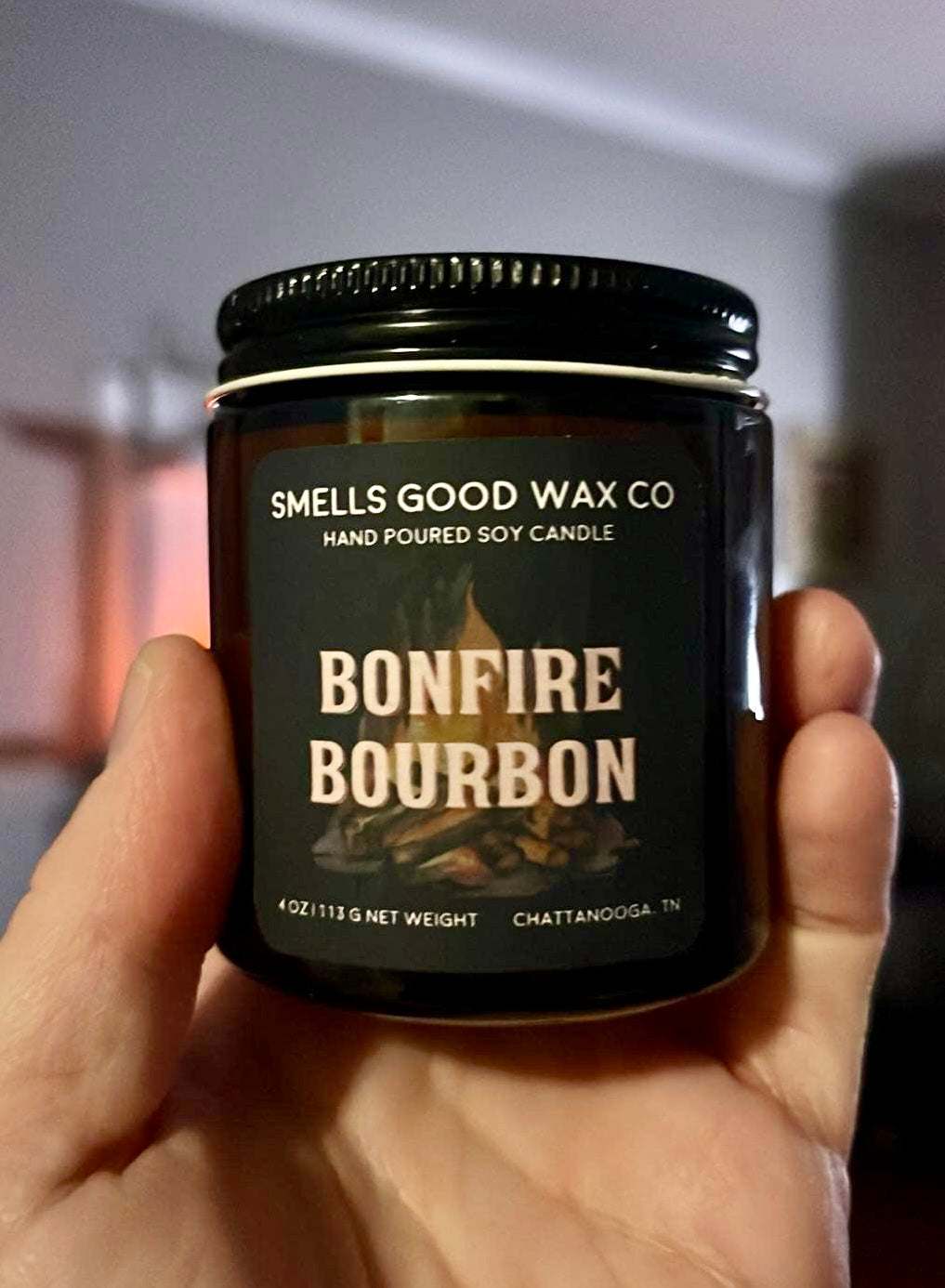 Bonfire Bourbon 3.6 Oz Soy Candle