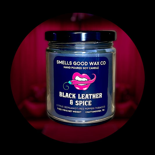 Black Leather and Spice 7OZ Candle