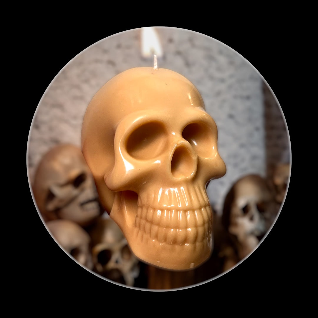 Bleeding Skull Candle