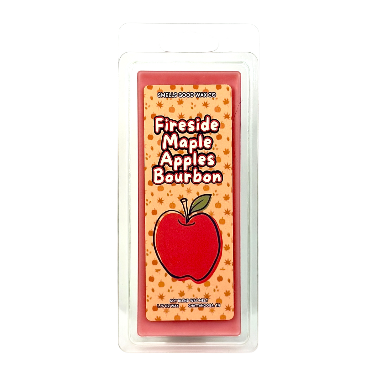 Fireside Maple Apples Bourbon Snap Bar Wax Melt