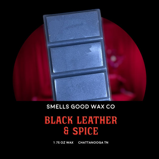 Black Leather and Spice Snap Bar Wax Melt