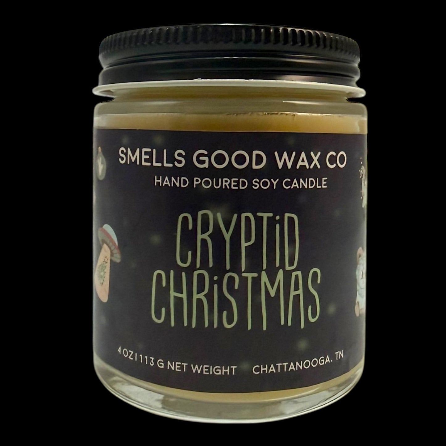 Cryptid Christmas 4 oz candle