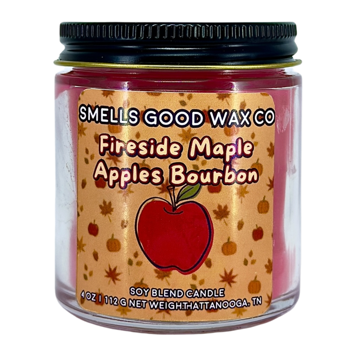 Fireside Maple Apples Bourbon 4 OZ Candle