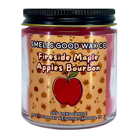 Fireside Maple Apples Bourbon 4 OZ Candle
