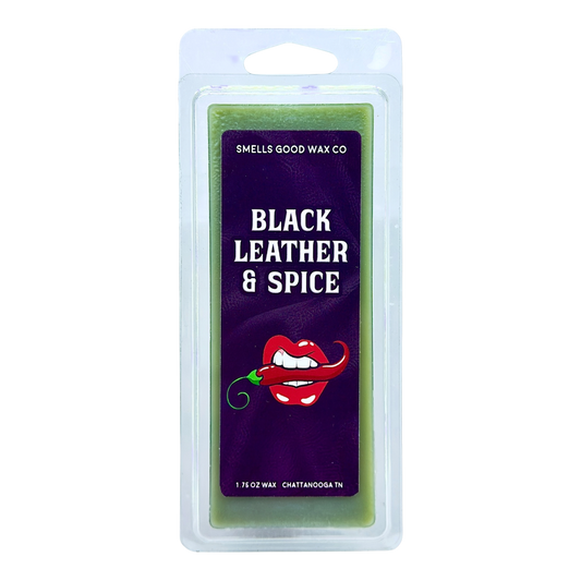 Black Leather and Spice Snap Bar Wax Melt