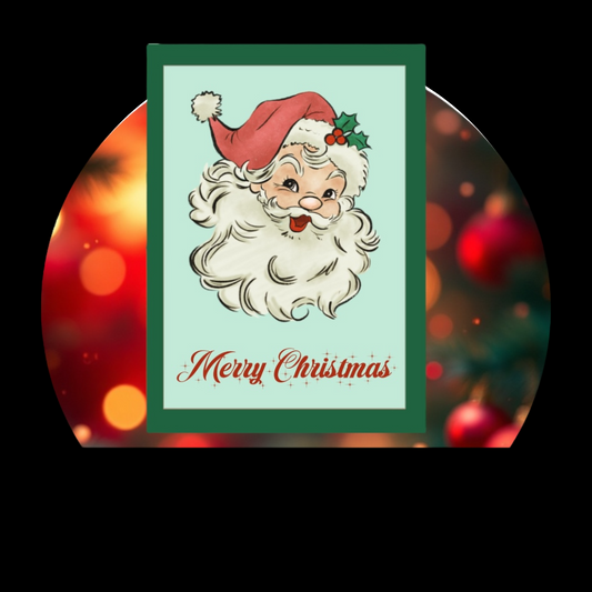 Santa Christmas Card 5x7 inch (Print from home)